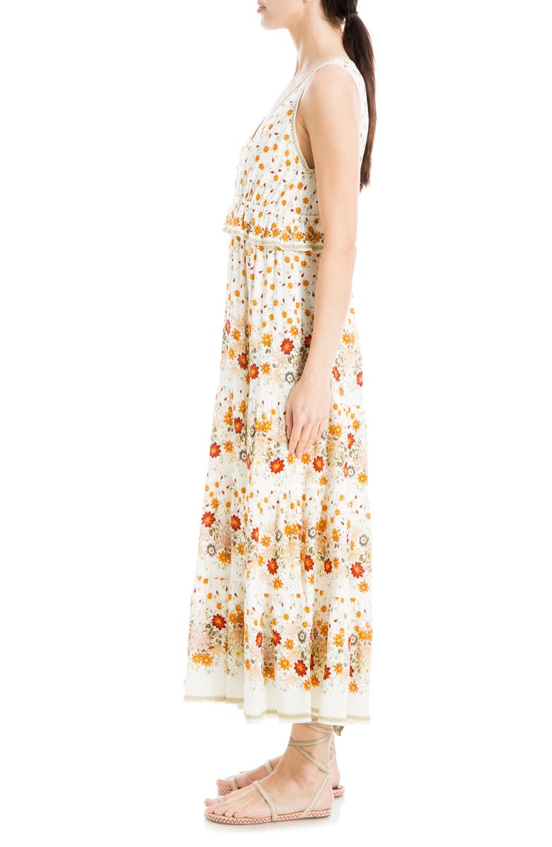 max studio v neck waist tie dress