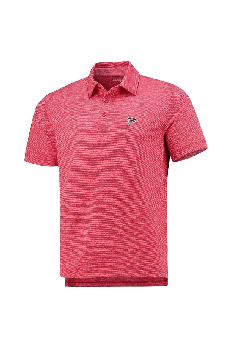 Men's Vineyard Vines Red Atlanta Falcons Destin Stripe Sankaty Polo, Alternate, color, Red
