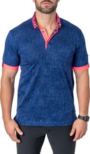 Maceoo Mozartcloudy Cotton Button-Down Polo