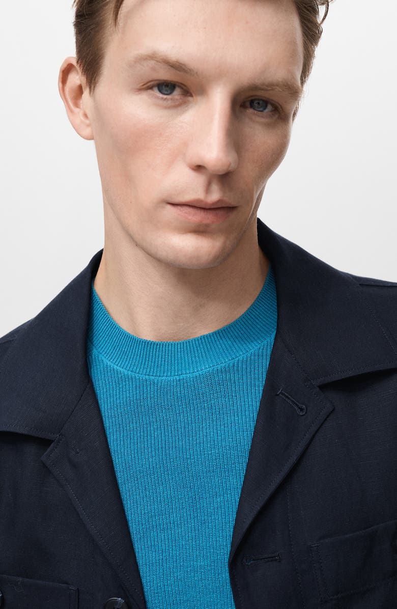 MANGO Tencell<sup>®</sup> Lyocell & Linen Shirt Jacket, Alternate, color,