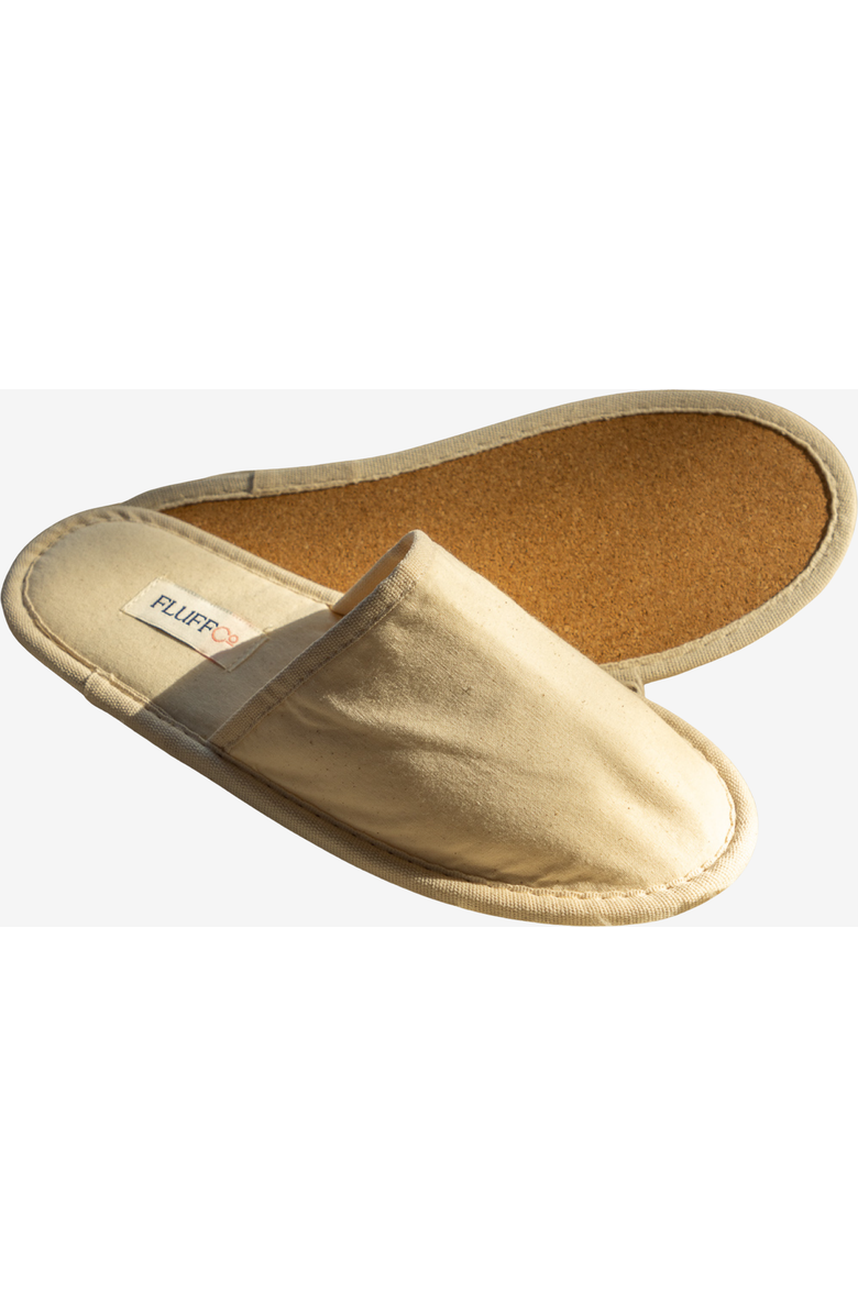FluffCo | Hotel Comfort Hotel Slippers, Alternate, color, Off White