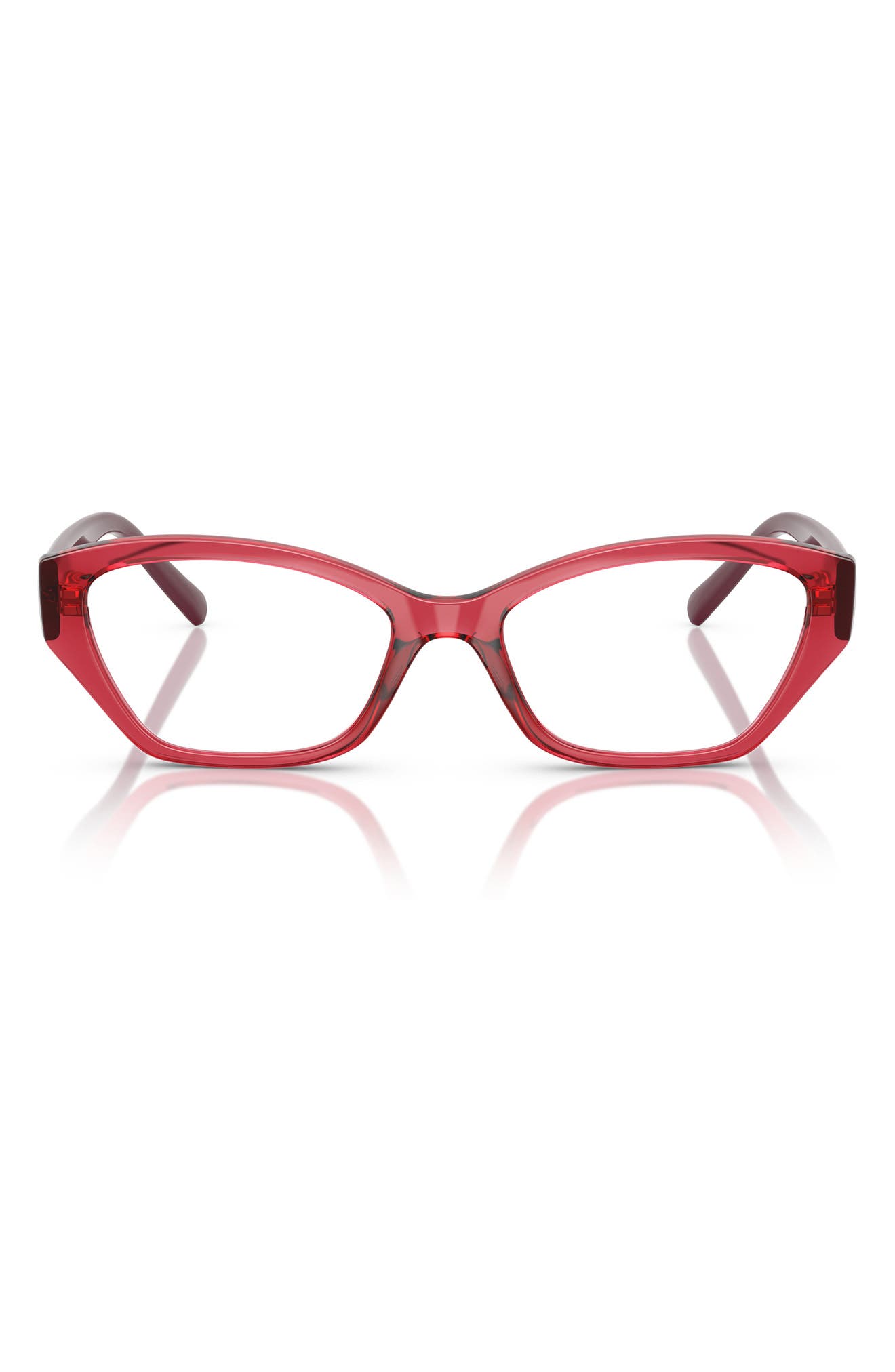 VOGUE 51mm Cat Eye Optical Glasses in Red 