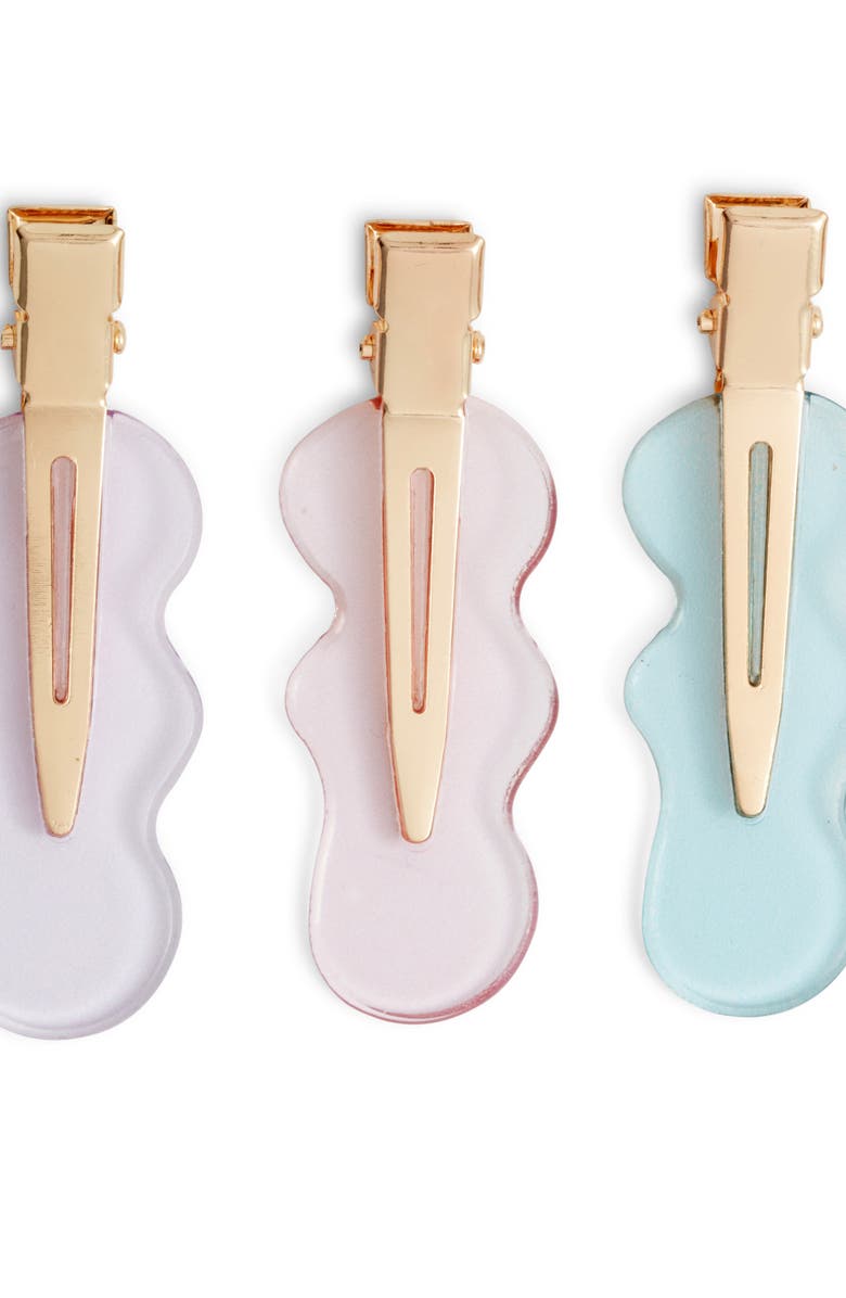 Chelsea28 4-Pack Creaseless Clips, Alternate, color, Pink- Blue Multi