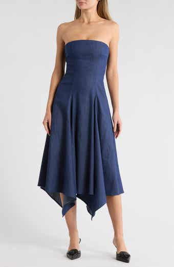 AREA STARS Tia Strapless Midi Dress