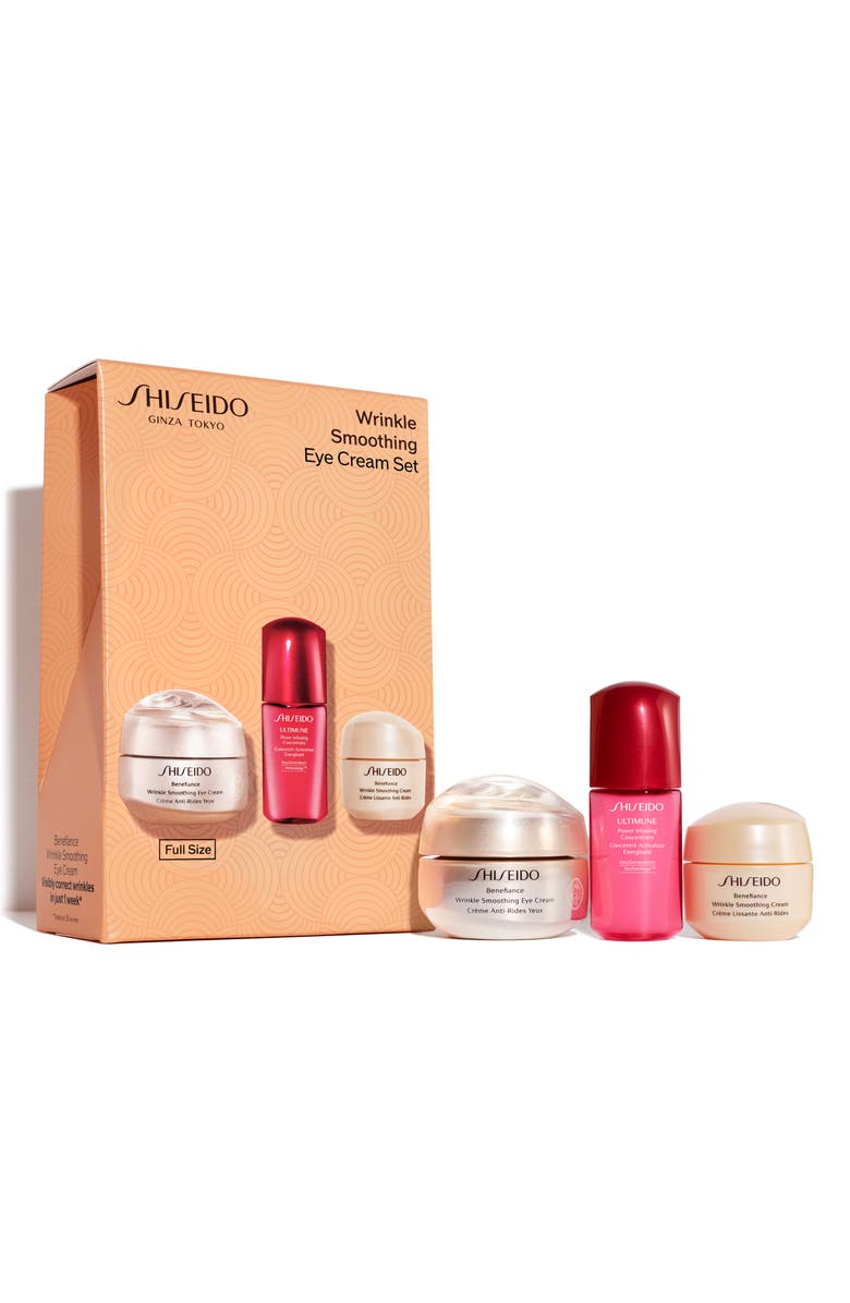 Shiseido Benefiance Wrinkle Smoothing Eye Cream Set, Alternate, color, 