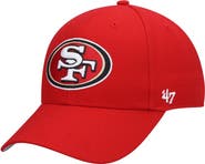 '47 Men's '47 Scarlet San Francisco 49ers Logo MVP Adjustable Hat