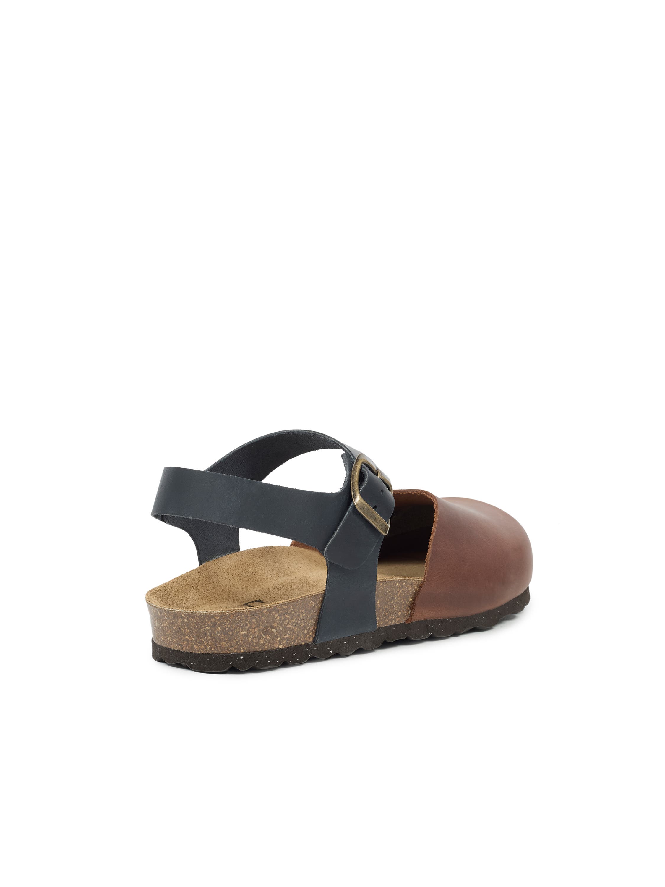 Celtic & Co. Closed Toe Sandal, Alternate, color, Cognac / Navy