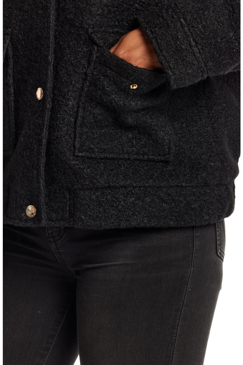Bouclé Jacket, Alternate, color, BLACK