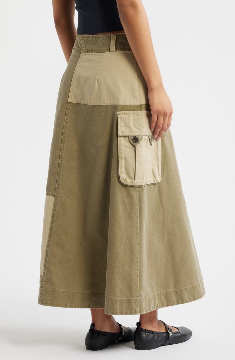 Damson Madder Marcelle Barn Midi Skirt, Alternate, color, Olive