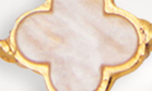 Saachi Multi Clover Charm Bracelet In Gold