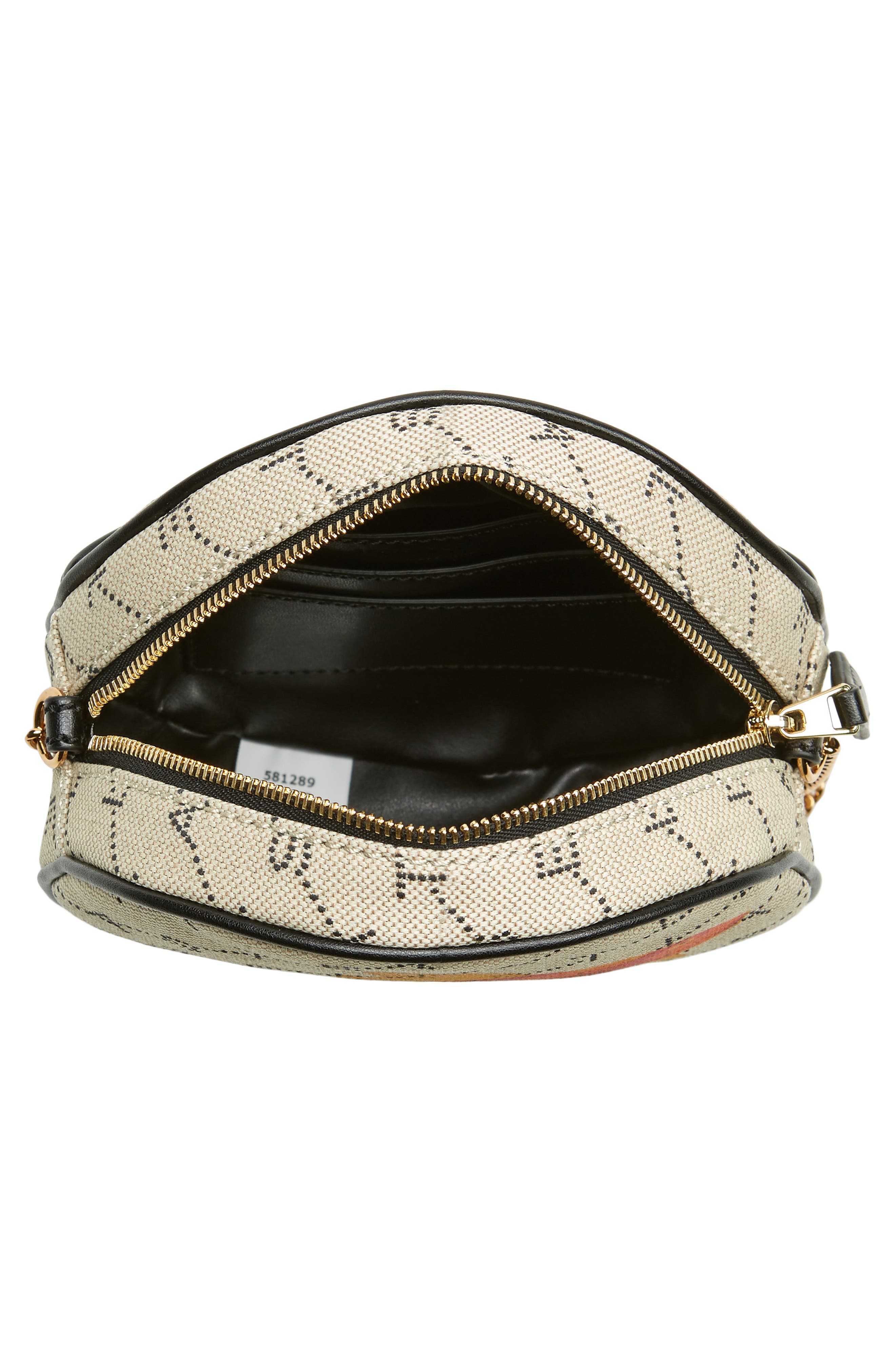 Stella McCartney Monogram Canvas Circle Crossbody Bag, Alternate, color, 