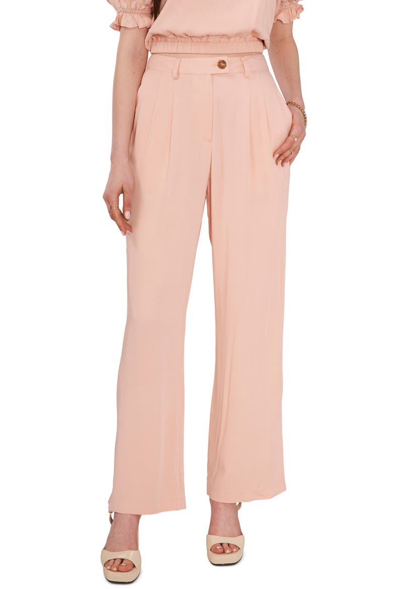 Pleated Trousers, Main, color, VILLA PINK