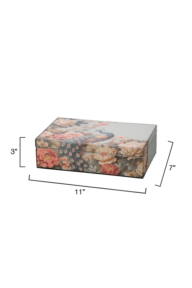 Mural Laquered Decorative Box, Alternate, color, Blue