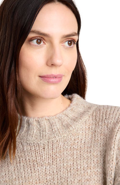 Splendid X Cella Jane Wool Blend Tunic Sweater In Toast Marl