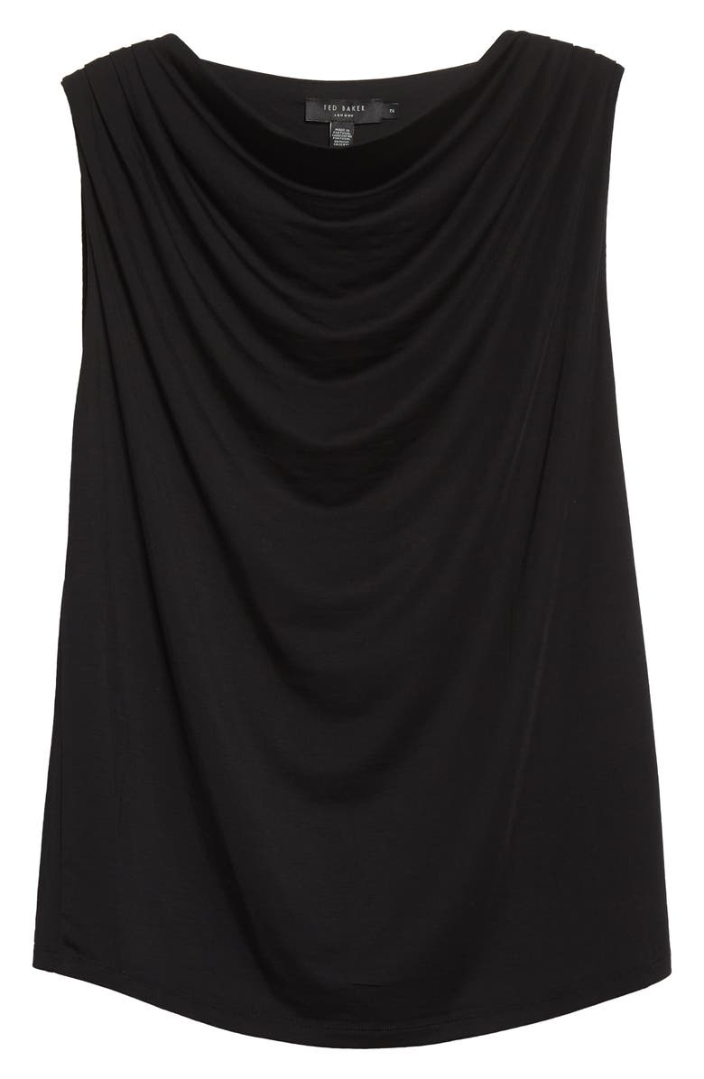 Ted Baker London Margeta Draped Sleeveless Top, Alternate, color,