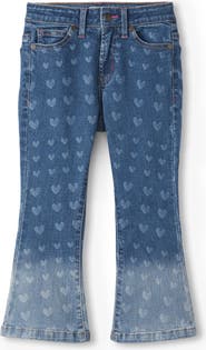Hatley Kids' Heart Print Ombré Jeans