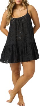 O'Neill Kylee Cotton Eyelet Cover-Up Minidress