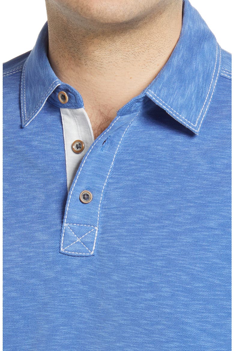 Vintage Slub Jersey Polo, Alternate, color, BLUE