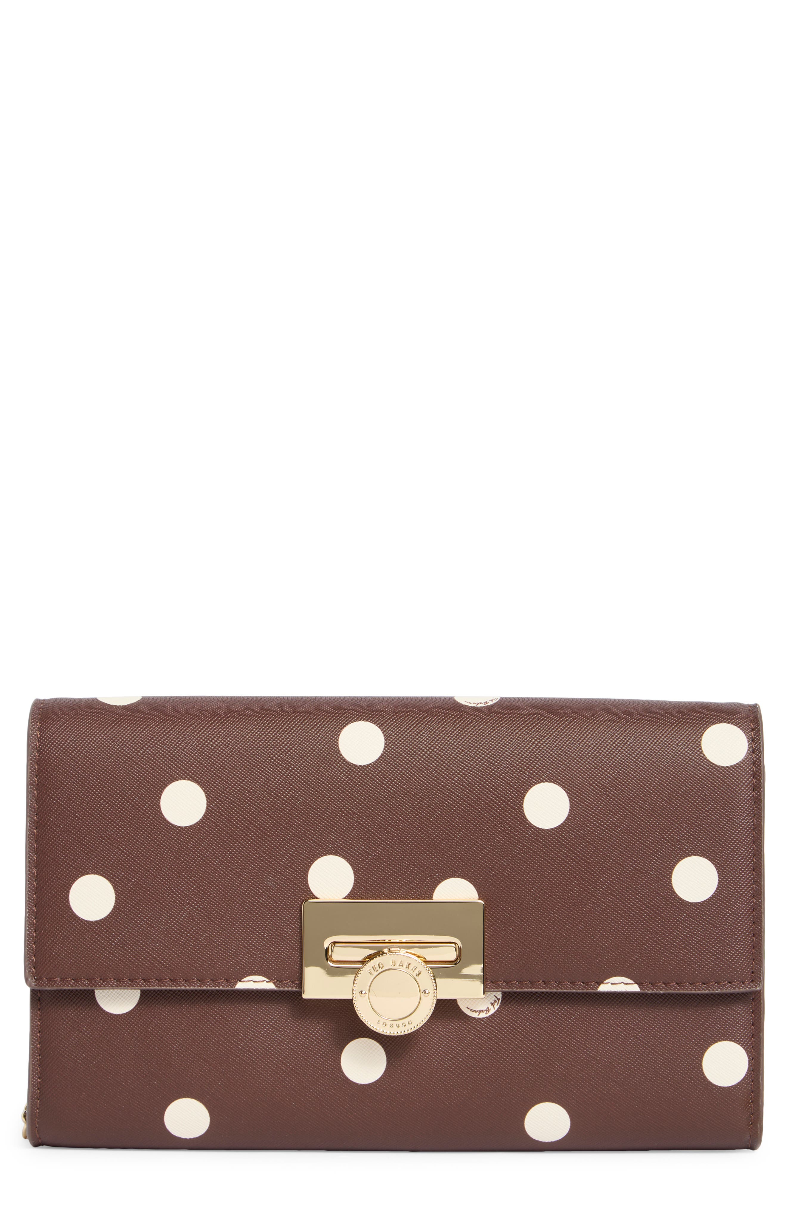 Parisa Polka Dot Faux Leather Crossbody Bag