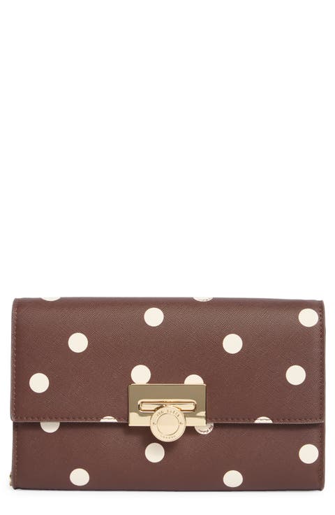 Parisa Polka Dot Faux Leather Crossbody Bag