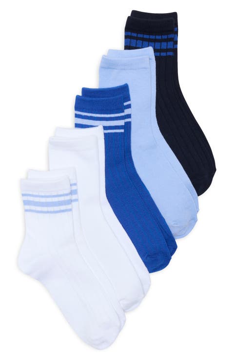 Varsity Stripe Assorted 5-Pack Crew Socks