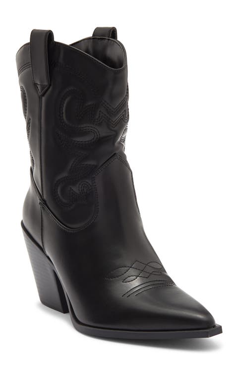 Dakota Faux Leather Western Boot