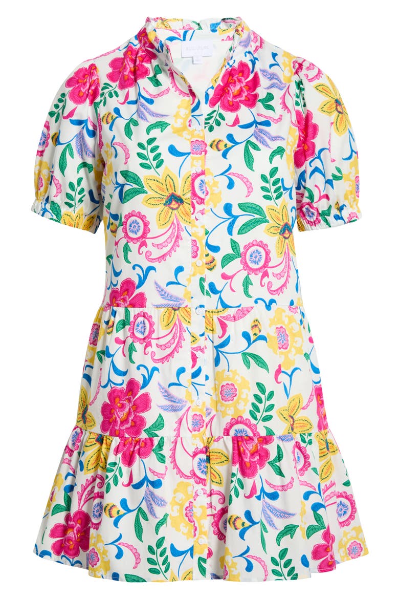 Kress Floral Domis Cotton Shift Minidress, Alternate, color, WHT-MUL