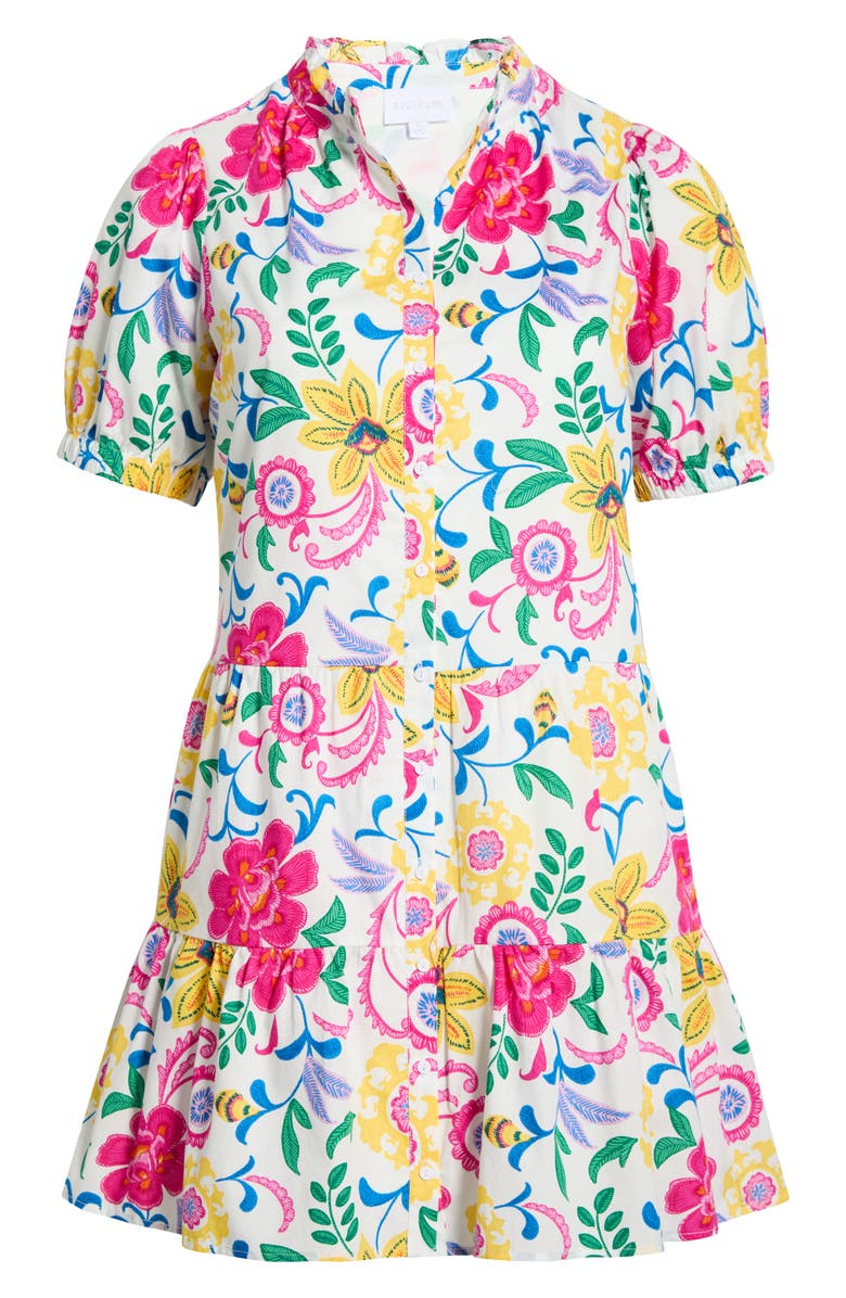 SUGARLIPS Wissa Tropical Jasla Cotton Shift Minidress, Main, color,