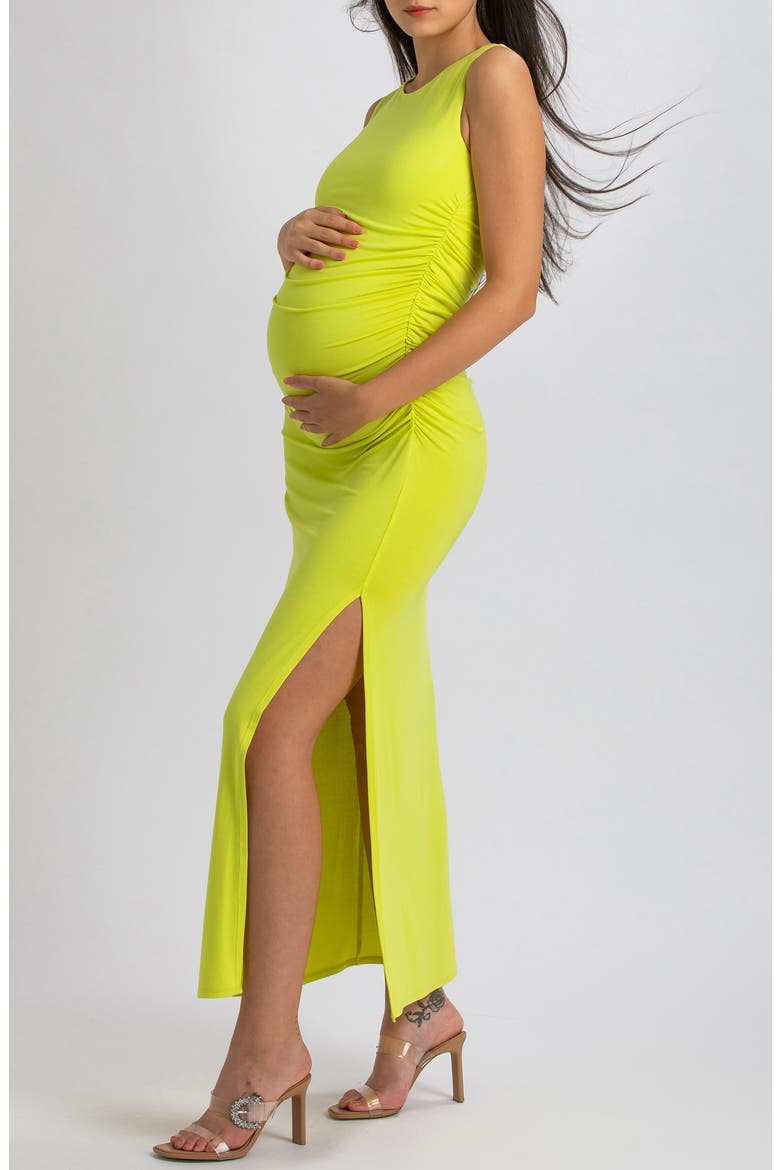 Body-Con Maternity Dress, Alternate, color, GREEN