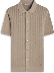 Bugatchi Short Sleeve Cardigan