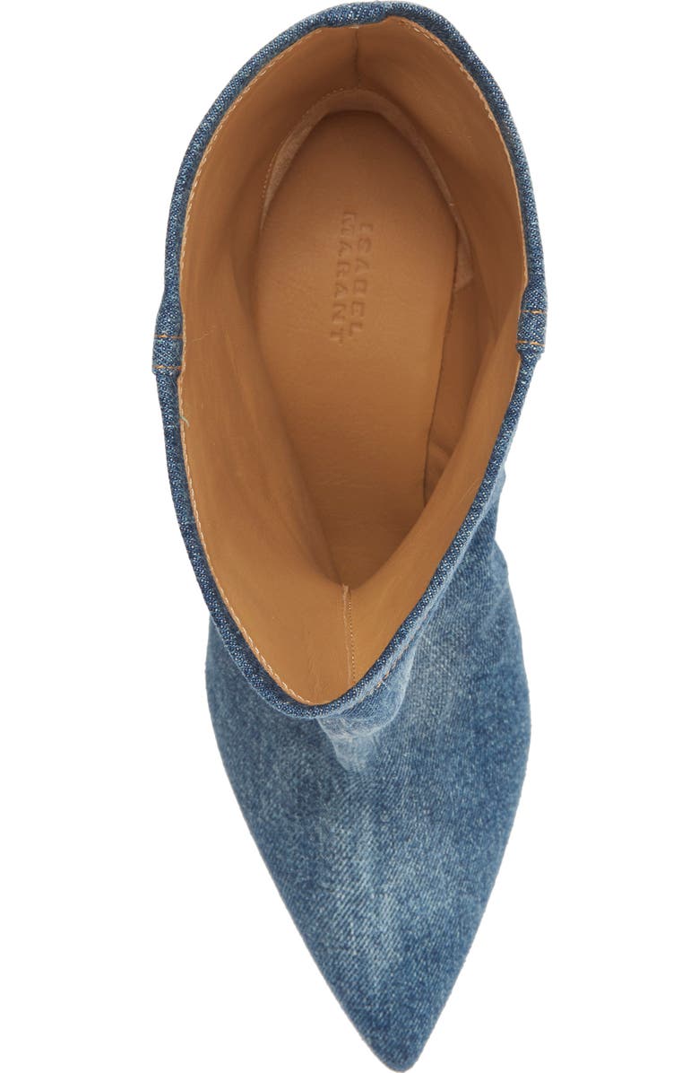 Isabel Marant Miyako Denim Bootie, Alternate, color, Washed Blue