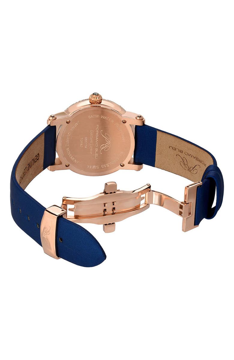 PORSAMO BLEU Women's Genevieve Topaz Stone Quartz Watch, 38mm, Alternate, color,