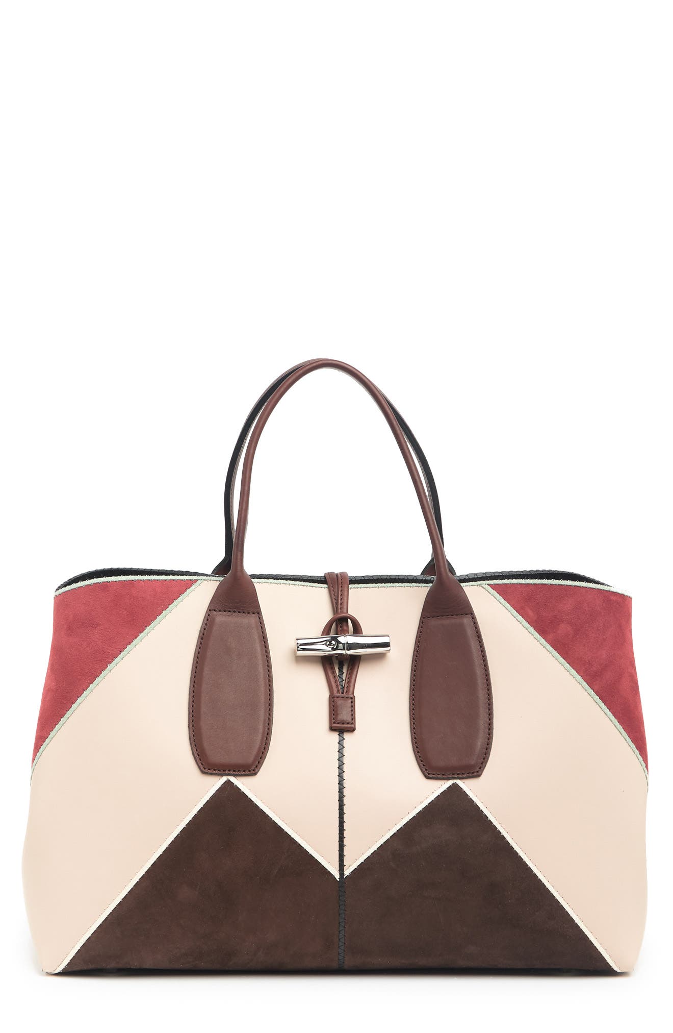 Longchamp Roseau Nomade Leather Tote Bag
