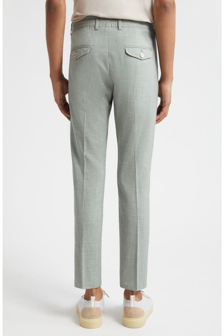 Wool Blend Drawstring Suit Pants, Alternate, color, MILITARY GREEN