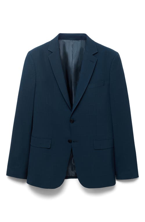 Mango Slim Fit Suit Jacket In Blue