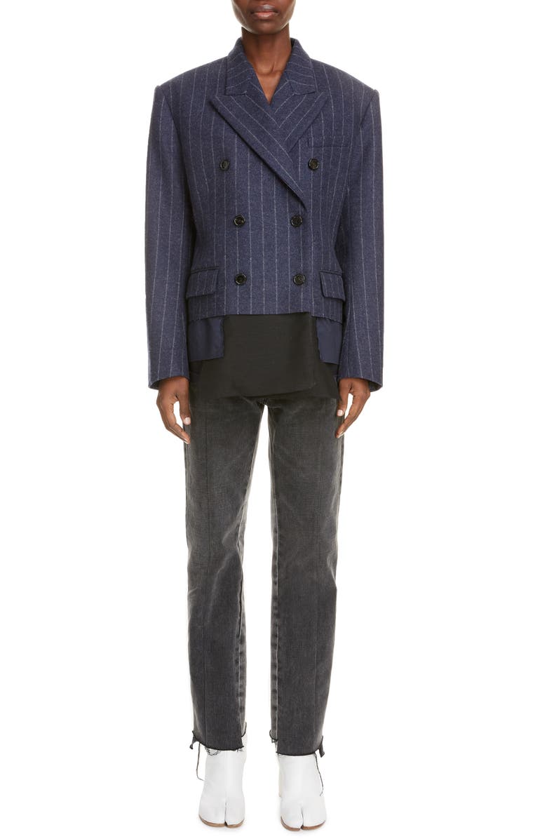 Maison Margiela Stripe Lambswool Jacket, Main, color,