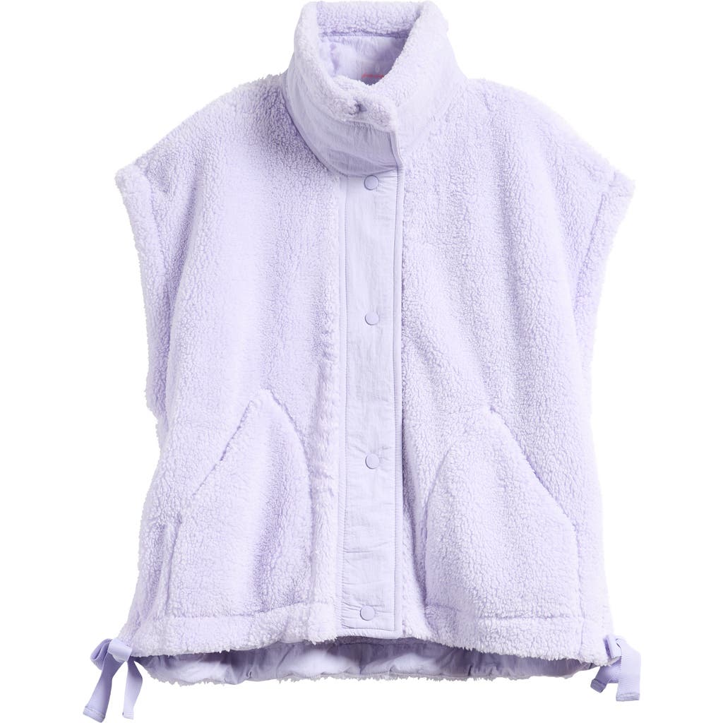 Free People Scout It Out Fleece Vest In Purple