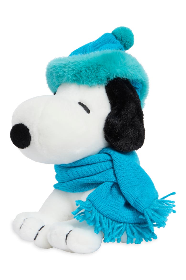 Winter Scarf Snoopy Plush Toy, Main, color, WHITE