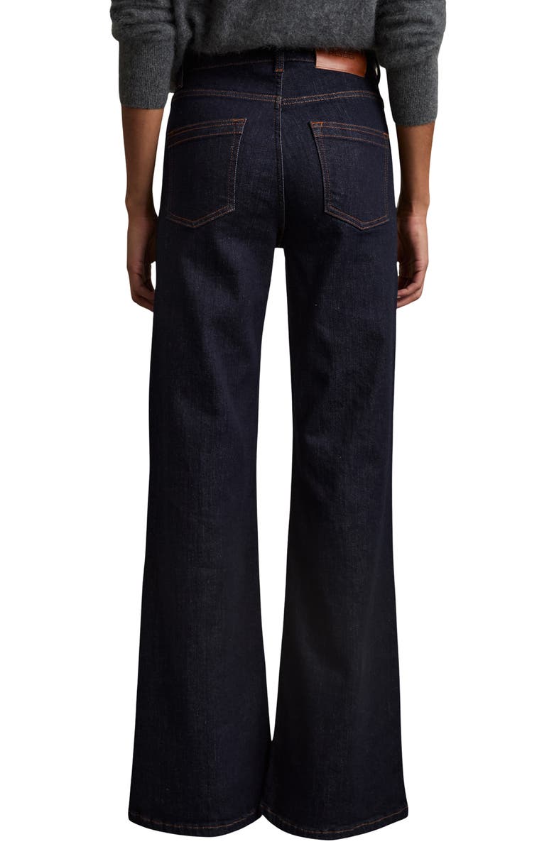 Reiss Bonnie Flare Jeans, Alternate, color, Dark Blue