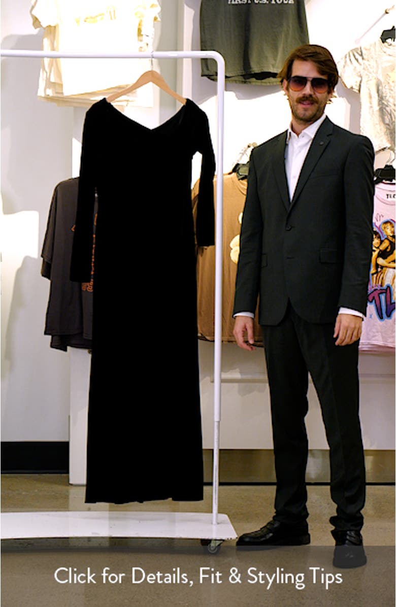 Cateema Asymmetric Neck Long Sleeve Gown, sales video thumbnail