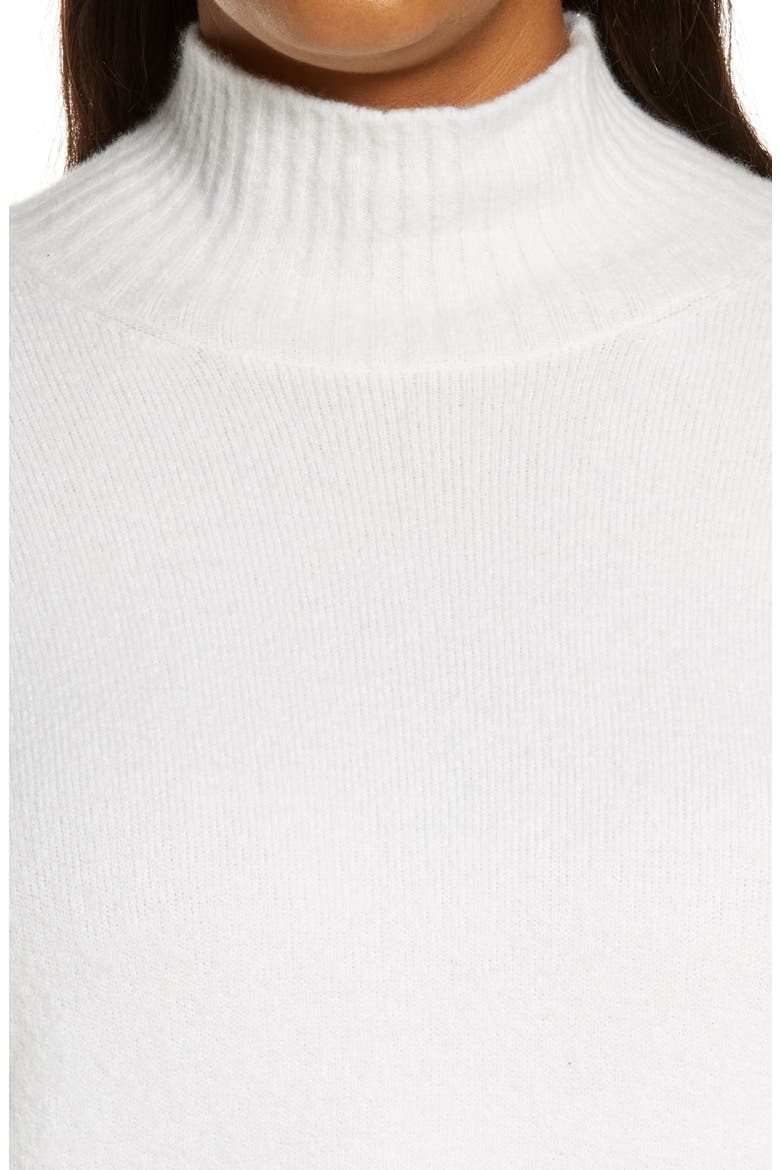 Turtleneck Box Top, Alternate, color, SOFT WHITE