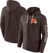 FANATICS Men's Fanatics Branded  Brown Cleveland Browns Offensive Lineup Hoodie Full-Zip Hoodie
