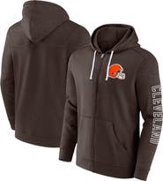 FANATICS Men's Fanatics Branded  Brown Cleveland Browns Offensive Lineup Hoodie Full-Zip Hoodie