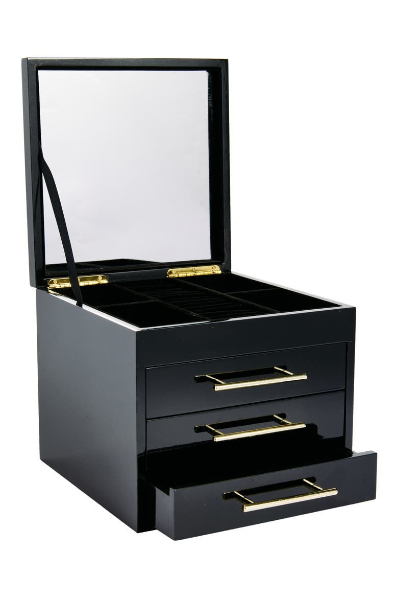 Jewelry Organizer, Alternate, color, BLACK- BLACK- GOLD