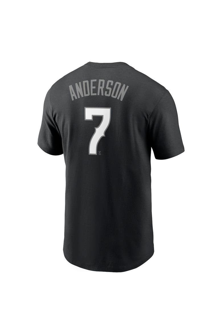 Men's Nike Tim Anderson Black Chicago White Sox City Connect Name & Number T-Shirt, Alternate, color, Black