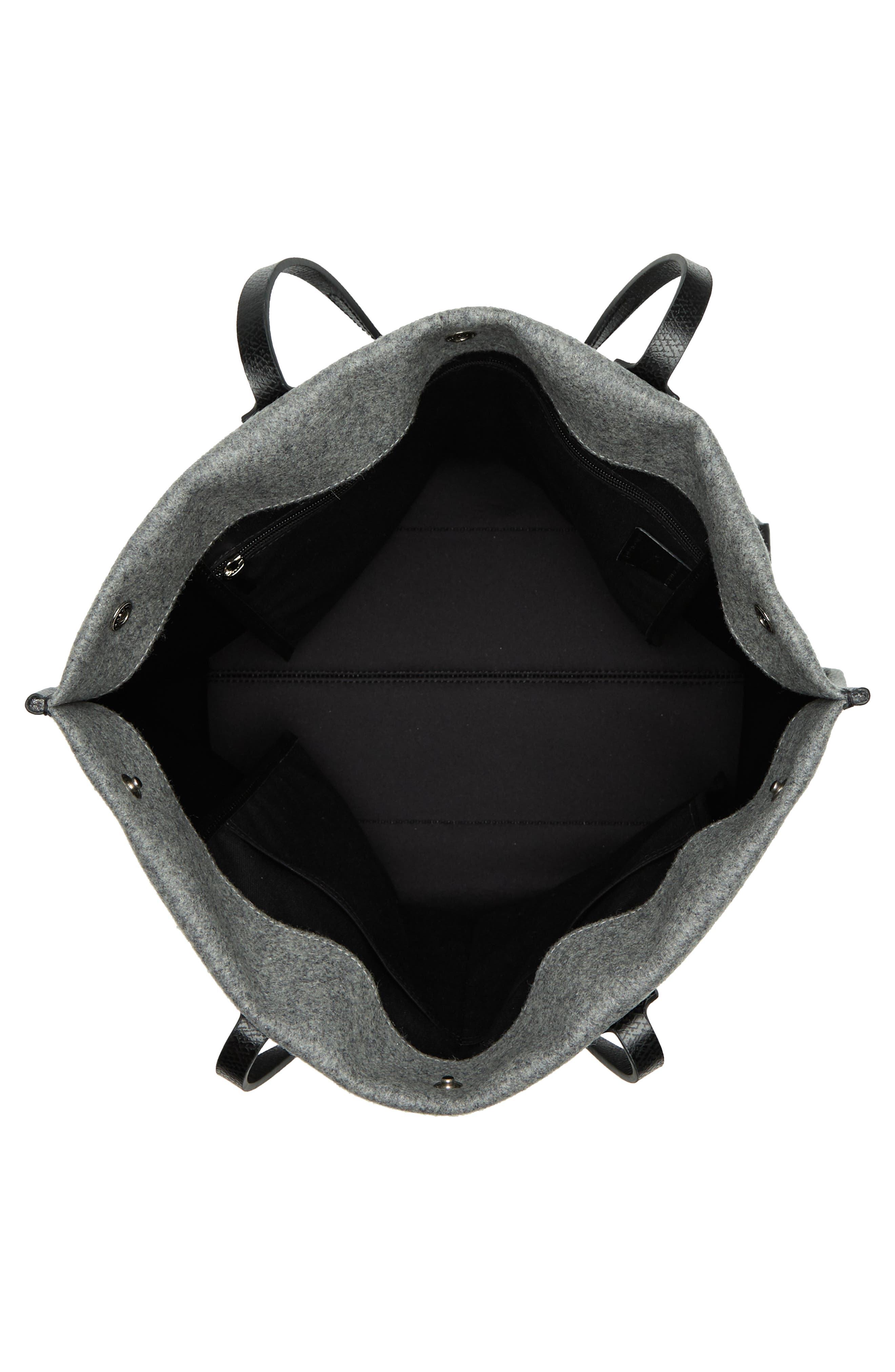 Longchamp Essential Wool & Leather Open Tote, Alternate, color, 