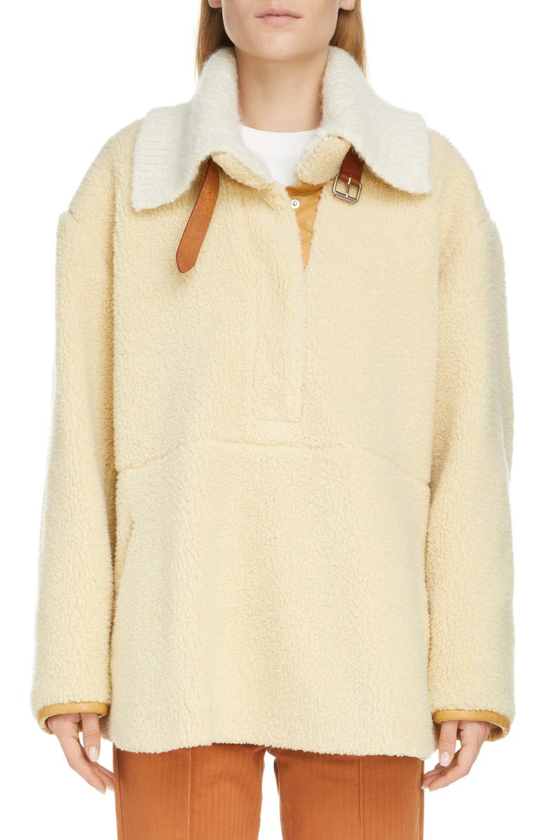 Isabel Marant Brigitte Faux Shearling Jacket, Main, color, 