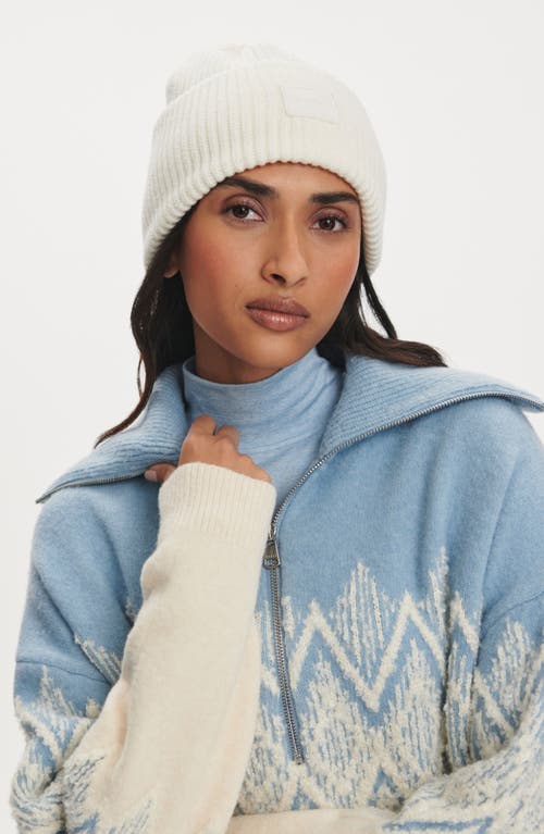 Varley Hedda Fair Isle Half Zip Pullover Ashley Blue In Blue