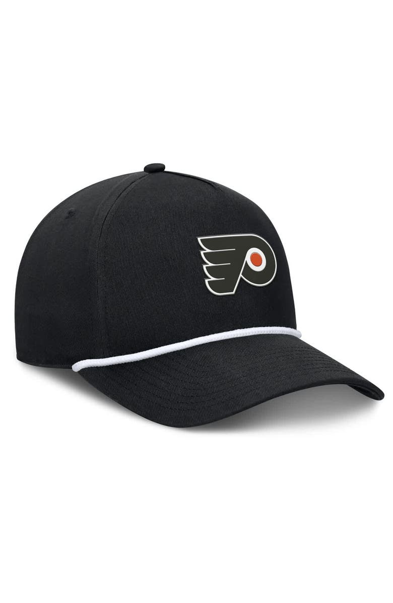 FANATICS Men's Fanatics Black Philadelphia Flyers Authentic Pro Rink Roper A-Frame Adjustable Hat, Alternate, color, 