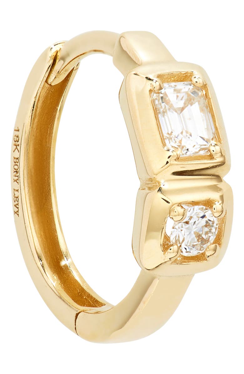 Bony Levy Maya Mixed Diamond Huggie Hoop Earrings, Alternate, color, 